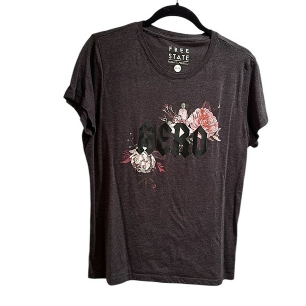 Free state graphic short sleeved aero floral T-shirt Size XXL